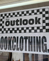 Paper banner in window